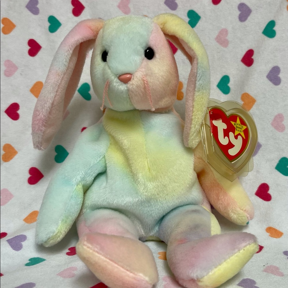 Tye dye Hippity TY beanie baby!